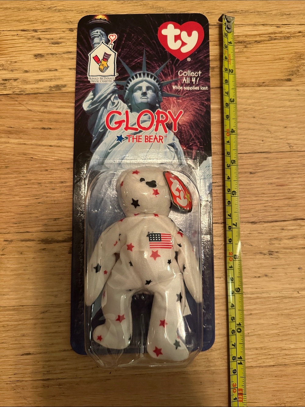 Glory the Bear 🇺🇸 TY Beanie Baby by Ronald McDonald House Charities May 30, 1998